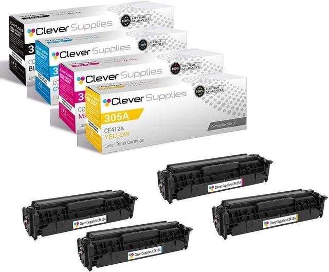 Main image of Ennovor CS Compatible Toner Cartridge Replacement 4 Color Set for HP 305A (CE410X, CE411A, CE412A, CE413A),Pro 400 Color M451DN, M451DN, M451DW, M451NW, M475DN, Color Pro 300 M375 MFP, M375NW