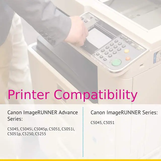 Alt view image 5 of 6 - CS Replacement Toner Cartridge Compatible with Canon GPR30 2789B003AA Black imageRUNNER Advance C5045 C5045i C5045p C5051 C5051i C5051p C5250 C5255 Page Yield: 44000