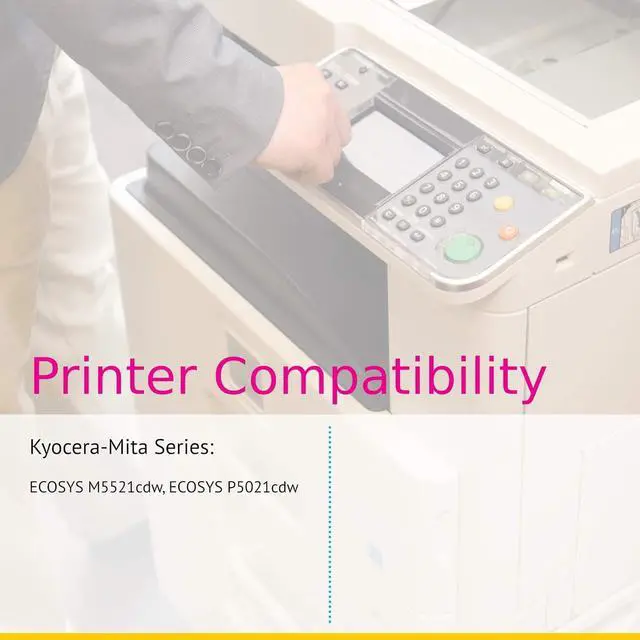 Alt view image 5 of 6 - CS Replacement Toner Cartridge Compatible with Kyocera-Mita TK5232 TK5232K Black TK5232C Cyan TK5232M Magenta TK5232Y Yellow ECOSYS M5521cdw ECOSYS P5021cdw 4 Color Set