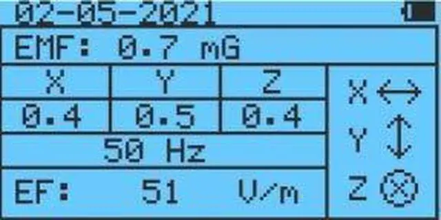 Alt view image 5 of 6 - EMF Meter GQ EMF-390 3-in-1 EMF ELF RF Meter, 5G Cell Tower Smart Meter WiFi Signal Detector RF up to 10GHz with Data Logger and 2.5Ghz Spectrum Analyzer