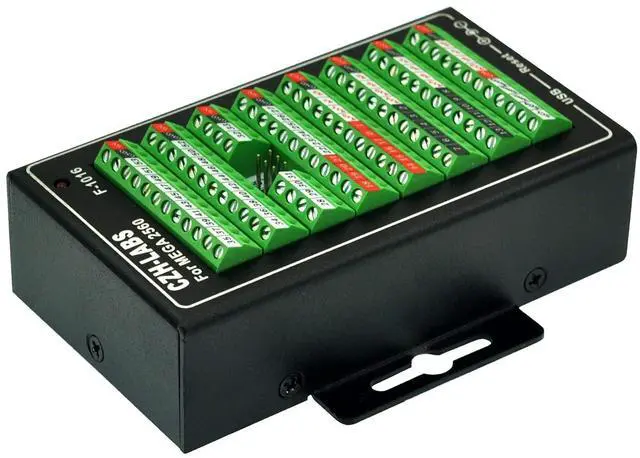 Alt view image 4 of 7 - MEGA2560 Screw Terminal Block Breakout Module with Aluminum Enclosure, for  MEGA 2560 R3