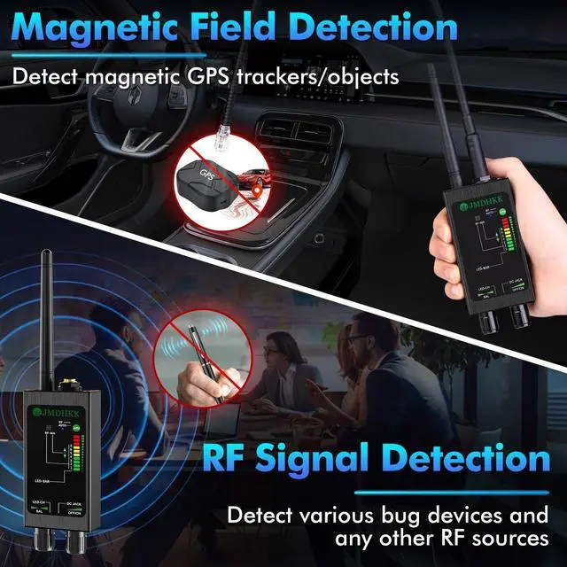 Alt view image 4 of 7 - Hidden Camera detectors,Anti spy Detector,RF Detector, GPS Detector Anti Tracking Strong Magnetic Detector for GPS Tracker Hidden Camera Finder Listening Device in Office, car, Meeting