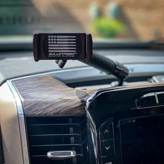 Alt view image 6 of 7 - Dash Cell Phone Holder for RAM Truck (2019+ 1500, 2500, 3500 and TRX) with 20mm Single Ball Mount - Compatible with iPhone and Android Smartphones