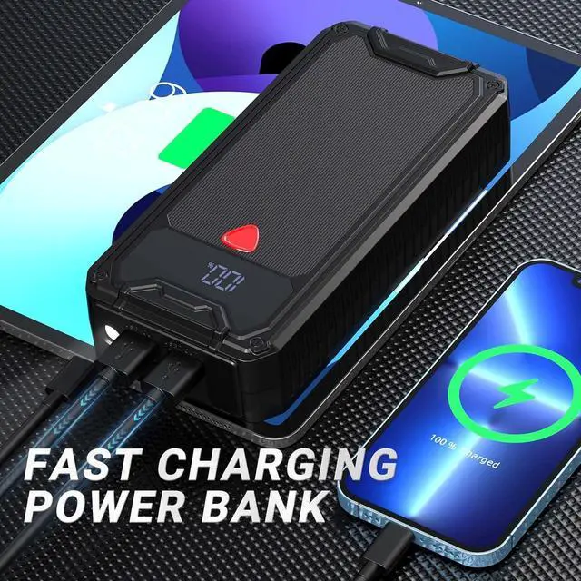 Alt view image 4 of 7 - 4000A Battery Jump Starter Portable, USB C Car Battery Pack Jump Starter Box for Car, 26800mAh Booster Jump Start Power Bank Jumper Starter Portable