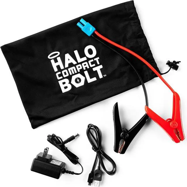 Alt view image 3 of 7 - Bolt Compact Portable Car Battery Jump Starter with USB Ports to Charge Devices - Silver Graphite