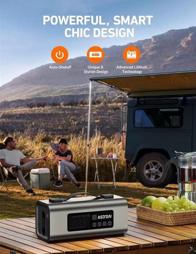 Alt view image 7 of 7 - Portable Jump Starter with Air Compressor 150PSI, 2500A Car Battery Jump Starter Pack Up to 7.5L Gas & 5.0L Diesel Engine, UL Certified, 12V Jump Box Car Battery with LCD Display, Lights