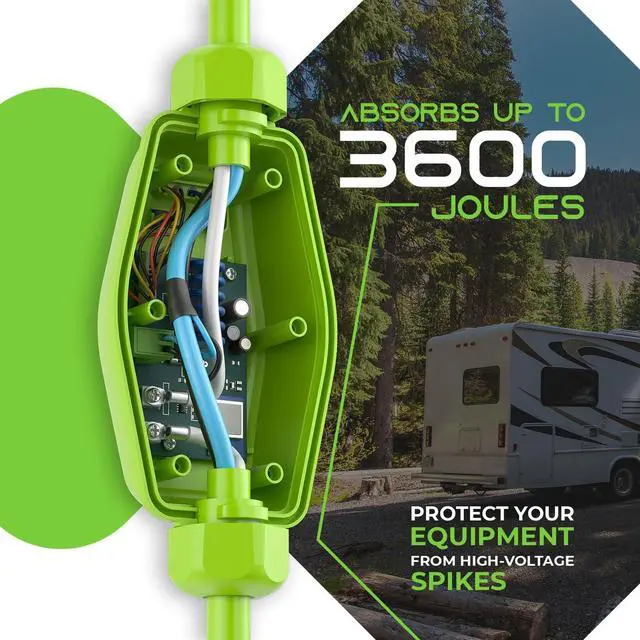 Alt view image 2 of 7 - RV Surge Protector 30 Amp (Wi-Fi with in-APP) Real Time Monitor - Plug, Inlets, Receptacles - Protects Against Voltage Surges, Reverse Polarity, and Open Ground - Monitor Voltage, Amps, By DT