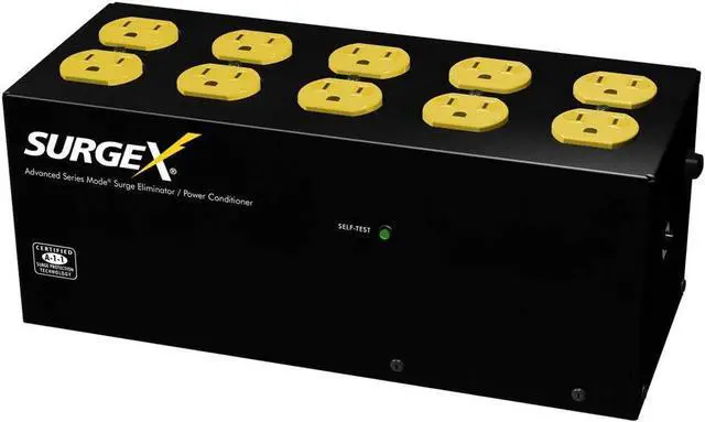 Main image of SA-1810 Standalone Surge Eliminator - 120 Volt/15 Amp - Advanced Series Mode Surge Protector and EMI/RFI Noise Filter - 10 Outlets   By DT