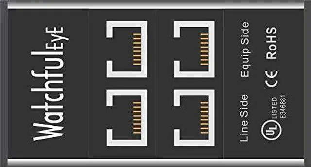 Main image of WTH-SG/RJ45-KH-C/12 19-inch Rack Mounted 12 Port Gigabit Ethernet Surge Protector  2 Port By DT
