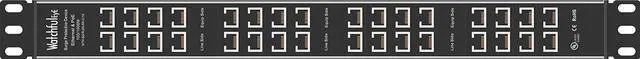 Alt view image 3 of 6 - WTH-SG/RJ45-KH-C/12 19-inch Rack Mounted 12 Port Gigabit Ethernet Surge Protector  2 Port By DT