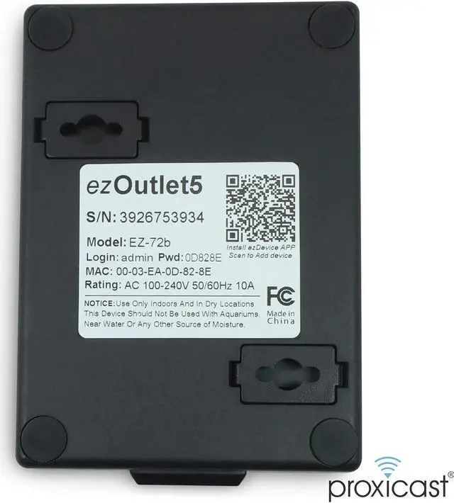 Alt view image 3 of 7 - ezOutlet5 - Internet Enabled IP & Wi-Fi Remote Power Switch with Automatic Reboot - iOS | Android | Cloud | Web Controllable - Single AC Power Outlet - Model EZ-72b