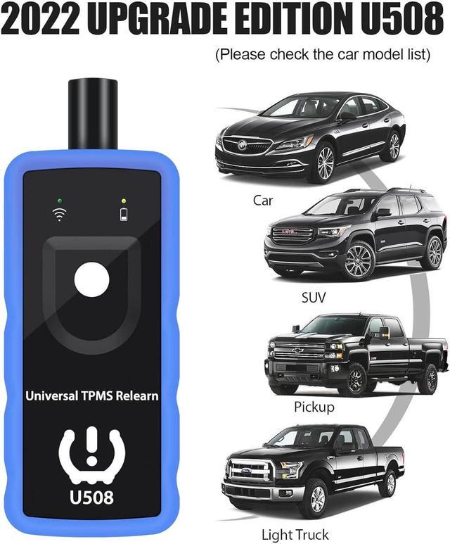 Alt view image 2 of 7 - TPMS Relearn Tool, TPMS Reset Tool Tire Pressure Monitor System Activation Tool U508, Sensor Reset Tool for Ford Jeep Dodge Subaru Series Vehicle Universal