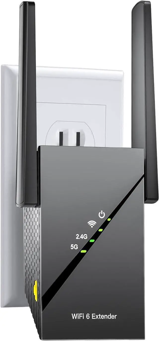 Main image of 2025 WiFi 6 Range Extender, 2.4Gbps Home Signal Booster, 12X Faster Dual Band 5GHz/2.4GHz, Covers Up to 1,5000 Sq.ft and 99 Devices, Internet Wireless Repeater with Ethernet Port, 1-Tap Setup