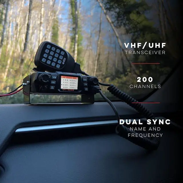 Alt view image 2 of 7 - UV-50X2 (Second Gen.) Mobile 50 Watt Dual Band Base, Mobile Radio: VHF, UHF Amateur (Ham)