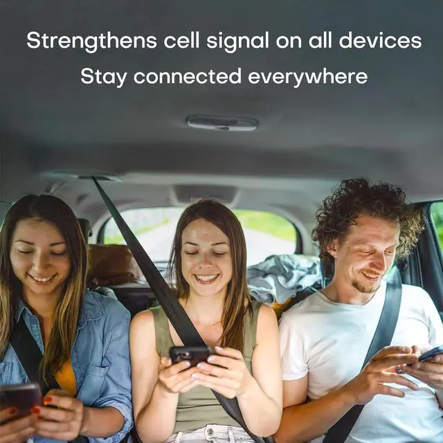 Alt view image 2 of 7 - Vehicle Cell Phone Signal Booster| 5G 4G LTE | Boosts for All U.S. Carriers Verizon AT&T T-Mobile US Cellular | Magnetic Roof Antenna | Signal Booster for Car SUV Van Pickup FCC Approved