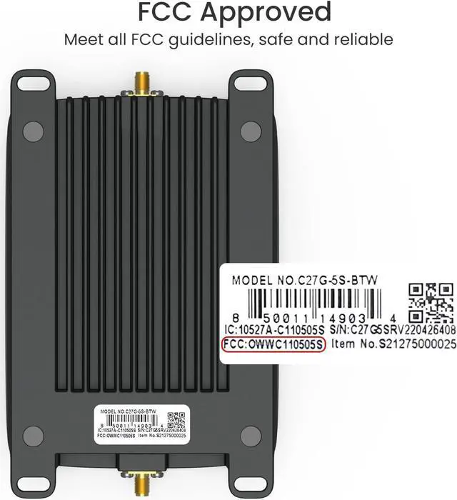 Alt view image 6 of 7 - Vehicle Cell Phone Signal Booster| 5G 4G LTE | Boosts for All U.S. Carriers Verizon AT&T T-Mobile US Cellular | Magnetic Roof Antenna | Signal Booster for Car SUV Van Pickup FCC Approved