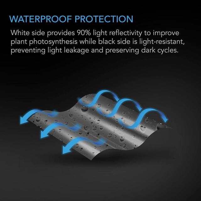 Alt view image 4 of 7 - Mylar Film Roll 4' x 100', Reflective PET Foil Sheet, 2 mil Thick Tear-Resistant Cover Vapor Barrier for Greenhouses, Patio, Gardens, and DIY Grow Rooms