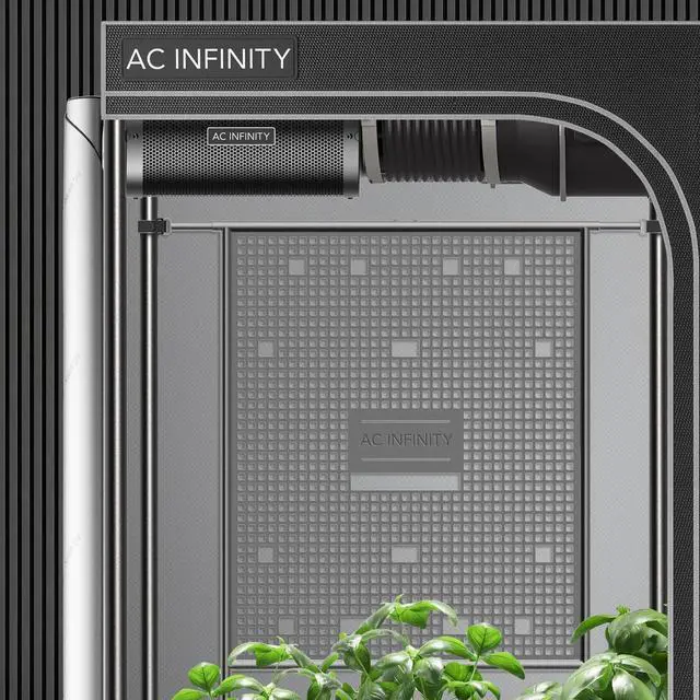 Alt view image 7 of 7 - Gear Board, Grow Tent Equipment Board with Cable Management Slots, Steel Wall Organizer Mounts Clip Fans, Controllers, LED Drivers, and Ballasts in 5x5 Grow Tents or Smaller