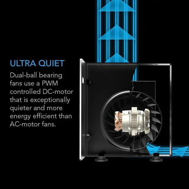 Alt view image 4 of 7 - AIRBLAZE T12, Universal Fireplace Blower Fan Kit 12" with Temperature and Speed Controller, Compatible with Lennox, Hearth Glo, Majestic, Rotom Fireplaces, for Home Heat Circulation