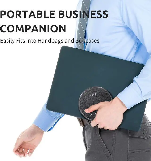 Alt view image 6 of 7 - Conference Speaker and Microphone, Bluetooth Speakerphone, Noise Reduction, 360°Voice Pickup 43H Standby time, USB C Bluetooth Microphone Compatible with Zoom, Teams, Skype, Home Office