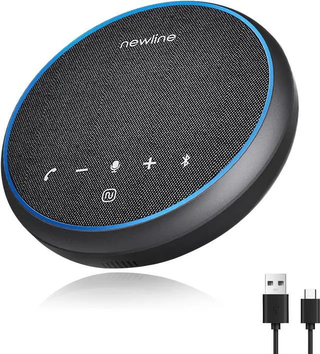 Main image of Conference Speaker and Microphone, 360 Voice Pickup, AI Noise Reduction, Dual Connectivity, USB C Conference Room Speaker for Meetings, NewPie