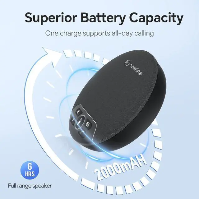 Alt view image 5 of 7 - USB Conference Microphone Speaker Bluetooth Speakerphone w/Dongle, 360° Voice Pickup, 4 Mics, Portable USB Speakerphone w/Noise Reduction for Home Office, Meeting Teams, Zoom, NewPie 30