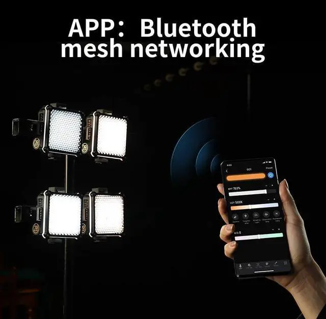 Alt view image 2 of 7 - FIVERAY M20C Combo [Official] RGB Video Light, 20W Portable Camera Light, HSI Mode, TLCI 96+, Temperature 2500K-10000K with 16 Light Effects, Support Magnetic Attraction and App with USB-C PD