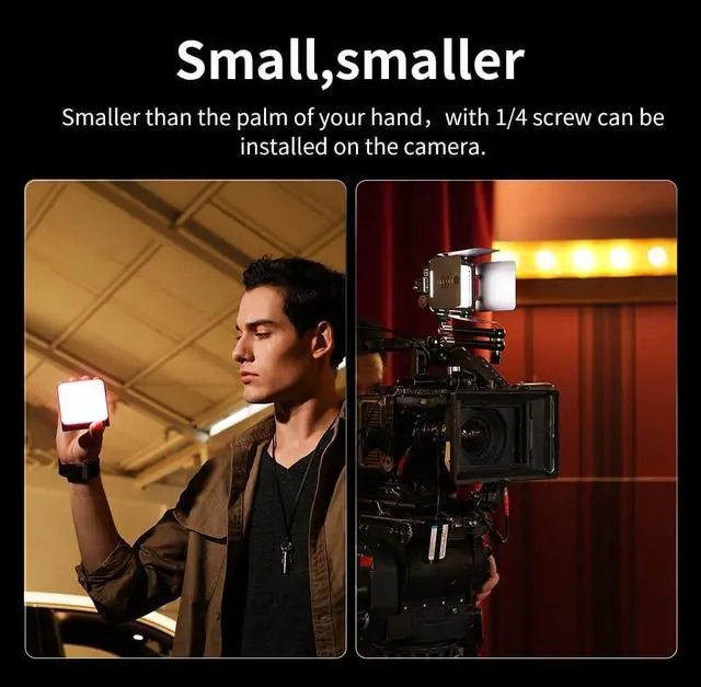 Alt view image 3 of 7 - FIVERAY M20C Combo [Official] RGB Video Light, 20W Portable Camera Light, HSI Mode, TLCI 96+, Temperature 2500K-10000K with 16 Light Effects, Support Magnetic Attraction and App with USB-C PD
