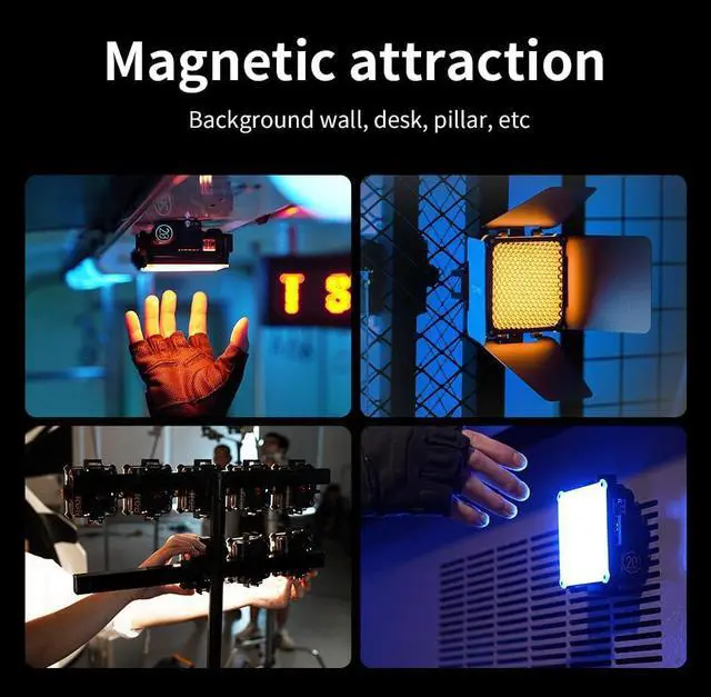 Alt view image 5 of 7 - FIVERAY M20C Combo [Official] RGB Video Light, 20W Portable Camera Light, HSI Mode, TLCI 96+, Temperature 2500K-10000K with 16 Light Effects, Support Magnetic Attraction and App with USB-C PD