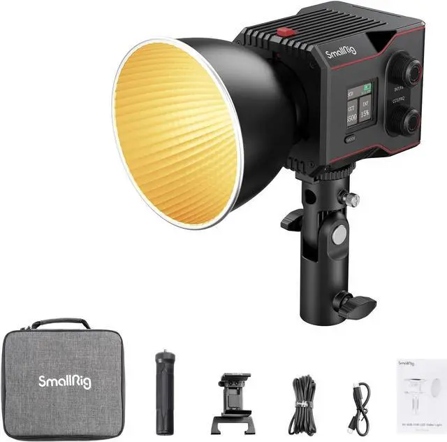 Main image of SmallRig RC 60B COB Video Light, 49Wh Battery 45min Runtime, 63W 11200lux CRI 97+ Bicolor LED Video Light, Portable Palm-Sized Continuous Output Light, for Photography/Video/Studio, Mobile Version