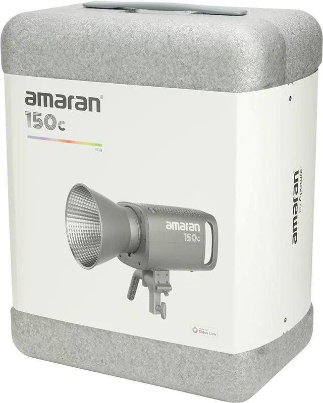 Alt view image 7 of 7 - Amaran 150c COB Video Light,RGBWW 150W,2,500K to 7,500K CCT with G/M Adjustment,15,610 lux @ 1m with Hyper Reflector,APP Control