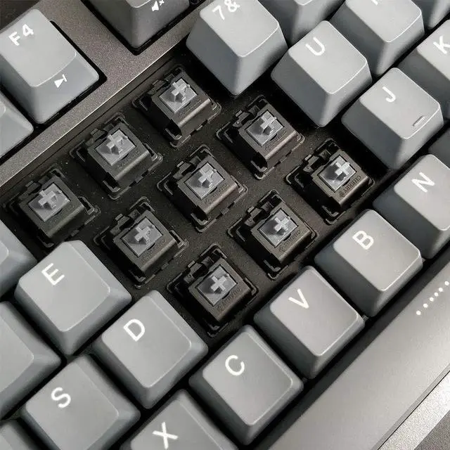 Alt view image 2 of 7 - Heavy Duty Mechanical Keyboard with Cherry MX Brown Switches N-Key Rollover 104 Keys(PBT Keycaps) Type C Interface for Gamer/Typists/Office/Home (Space GreyANSI/US)