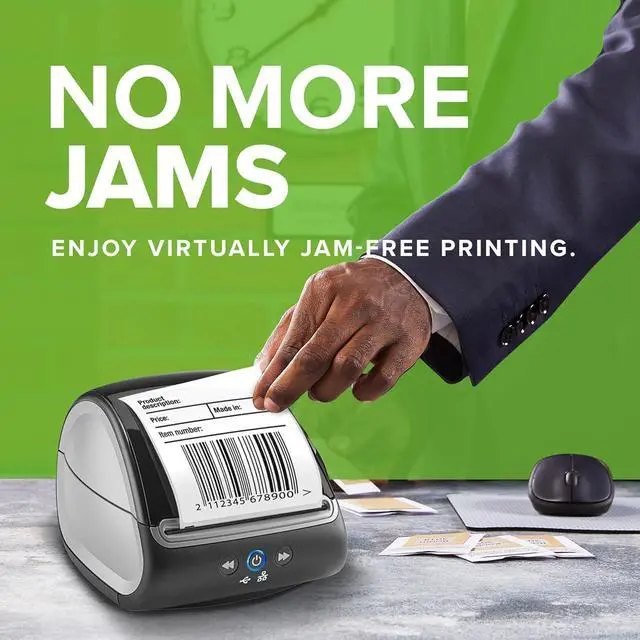 Alt view image 3 of 7 - DYMO LabelWriter 550 Turbo Label Printer Bundle, Label Maker with Direct Thermal Printing, Automatic Label Recognition, Includes Address Label, Multipurpose Label, and Durable Multipurpose Label