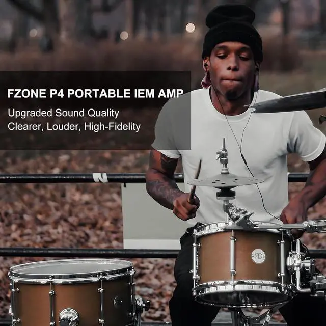 Alt view image 2 of 7 - Upgraded in-Ear Monitor Amplifier Portable IEM with Super Great Sound Quality, Stereo/Mono Switch, Enhanced Durable Belt Clip