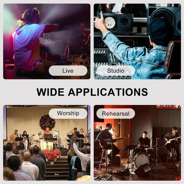 Alt view image 7 of 7 - Upgraded in-Ear Monitor Amplifier Portable IEM with Super Great Sound Quality, Stereo/Mono Switch, Enhanced Durable Belt Clip