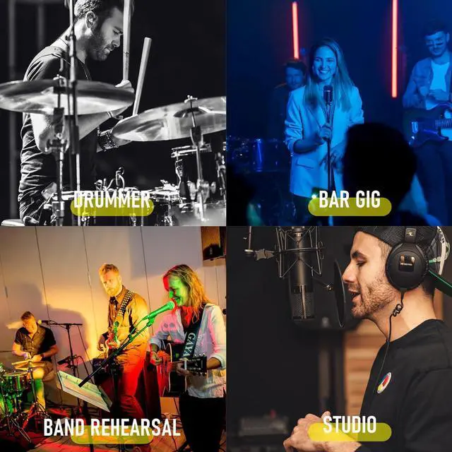 Alt view image 7 of 7 - P4 Wired in-Ear Monitor IEM Amplifier Portable IEM Quickly Switch Stereo Mono for Drummer,Band,Studio