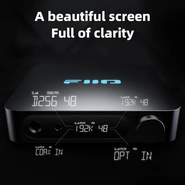 Alt view image 6 of 7 - K11 DAC and Headphone Amplifier for Home Audio or PC, 6.35mm and Balanced 4.4mm, RCA, Coaxial, Optical, 1400mW, 384kHz/24Bit DSD256 (Black)