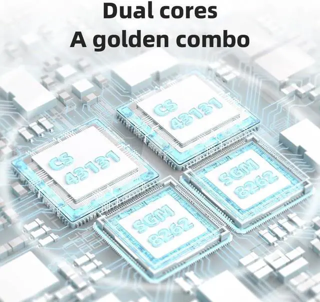 Alt view image 3 of 6 - /JadeAudio KA13 Portable DAC Dongle, USB-C Adapter, 3.5mm and 4.4mm Outputs Compatible with Android/iOS System/PC/Music Players, PCM 384kHz/32bit | DSD256 550mW high Power (Black)