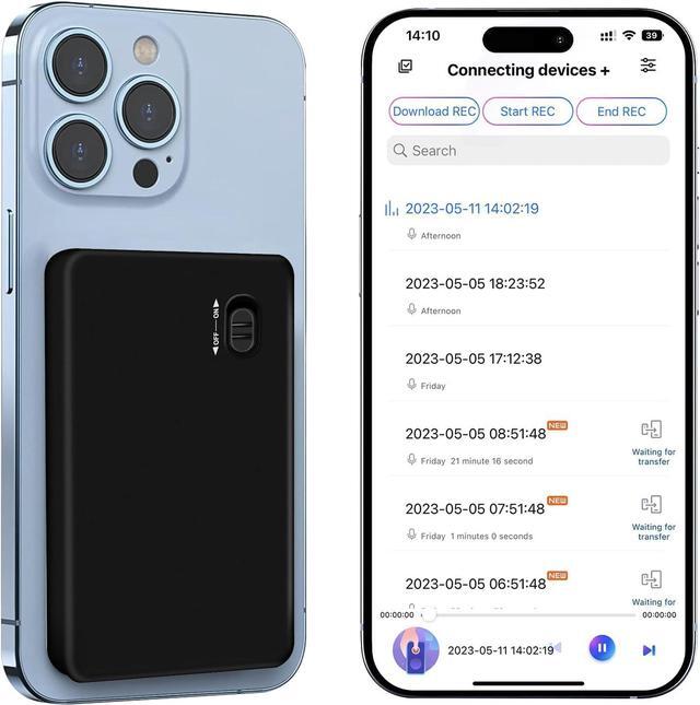 Main image of 64GB Digital Voice Recorder: Call Recording Device with Playback & Headphones, EVISTR Magnetic Audio Tape Recorder for Meetings Lectures, 55 Hours Continuous Recording & 400 Hours Recording Capacity