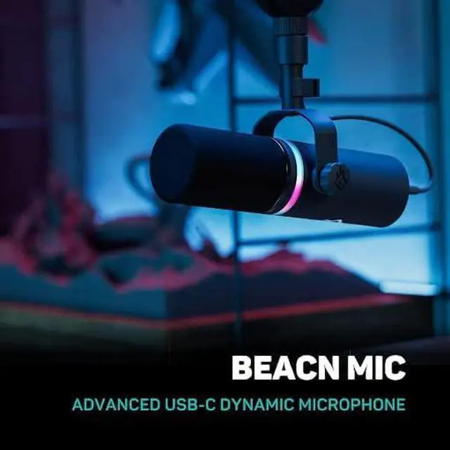 Alt view image 2 of 7 - USB Microphone for PC | Podcast and Streaming Mic for Computer | Gaming Mic for Twitch | Dynamic Mic (Dark)"