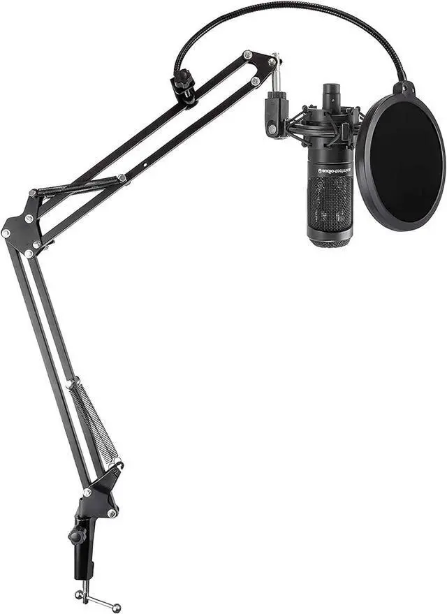 Alt view image 2 of 7 - AT2035 Cardioid Condenser Microphone, Perfect for Studio, Podcasting & Streaming, XLR Output, Includes Custom Shock Mount, Black