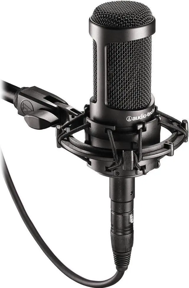 Alt view image 4 of 7 - AT2035 Cardioid Condenser Microphone, Perfect for Studio, Podcasting & Streaming, XLR Output, Includes Custom Shock Mount, Black