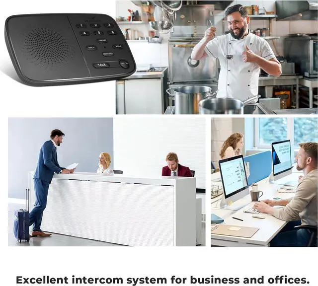 Alt view image 7 of 7 - UltraSpeak Pro Intercoms Wireless for Home, 2024 Two-Way Real-time Intercom Full Duplex Wireless Intercom System for Home Use, House Intercom System for Business with 1200 Feet Range