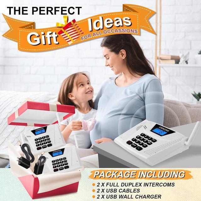 Alt view image 7 of 7 - UltraSpeak Intercoms Wireless for Home, Two-Way Real-time Intercom Full Duplex Wireless Intercom System for Home Use, House Intercom System for Business with 1200 Feet Range (2 Stations)