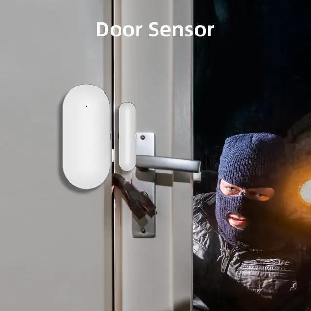 Alt view image 4 of 7 - Wireless Home Alarm System, DIY WiFi Alarm System for Home Security with APP Alert, 16-Piece-Kit (Motion Detector, Door Sensors, Remote Control, Siren), Compatible with Alexa and Google Assistant