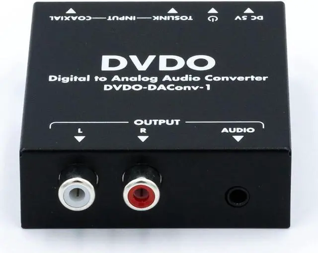 Alt view image 3 of 4 - Digital to Analog Audio Converter | Coaxial/Toslink in - Analog Out | 3.5mm to Optical Audio Cable | Optical Digital Audio Converter |Supports Sampling Rate at 32, 44.1, 48 and 96KHz;