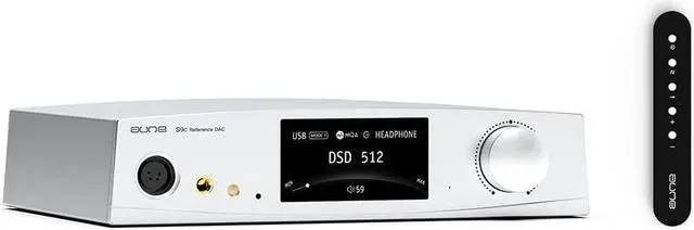 Main image of aune S9c Pro DAC with Headphone Amp, 10MHz Clock Input, 32bit/768kHz/DSD512/MQA, Dual-DAC Chip, 6.35/XLR/4.4 Jack, PLL/Clock Sync Tech/Twin JFET, for PC/Speaker/Home Audio (Silver)