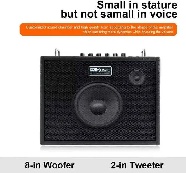 Alt view image 5 of 7 - Coolmusic Keyboard AMP 30W Personal Monitor Amplifier Electric Drum Amplifier Speaker,with 3-Year Warranty