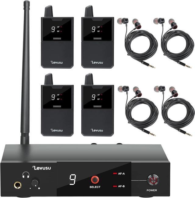 Main image of Wireless in-Ear Monitor System with Earphone,180Ft, Rack Mount, Professional IEM Stereo System Transmitter and Beltpack for Studio, Guitar, Band Rehearsal, Live Performance (1 Bodypack)