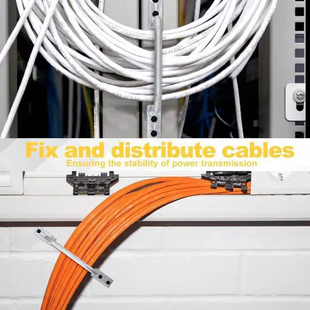 Alt view image 5 of 6 - 25 Pcs Distribution Rings Aluminum D Ring for Sorting Out Electric Cables, Cable Management, for Commercial and Residential Use, Silver(3 Inch)